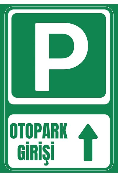 Girl Power 35 X 50 Car Parking Entrance up Direction Direction Warning Sign 3 mm Foil Printing on Dekota