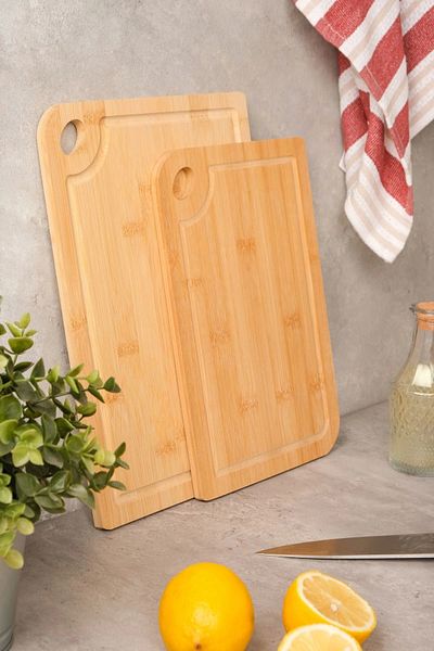 SepetçiBaba Twin - 2-Piece Bamboo Cutting Board