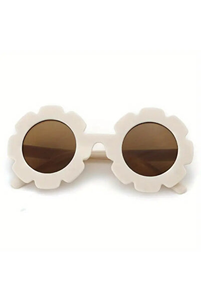 The Cloudish Shop Girl's Daisy Sunflower Sunglasses Cream Color - Daisy Sunflower Sunglasses