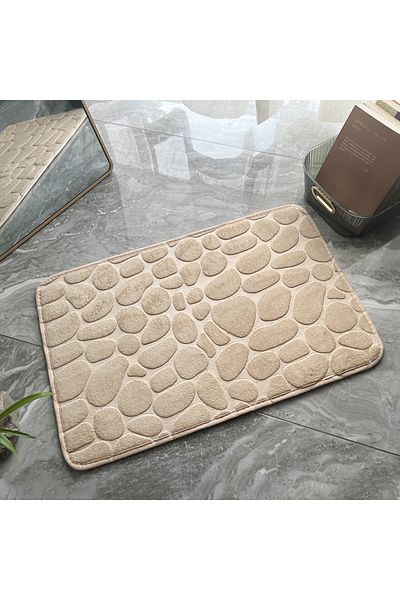 Choice 40cmx60cm light yellow Mat Non Slip Carpets Cobblestone Embossed Bathroom Bath In Wash Basin Bathtub