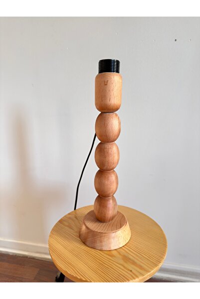 lazzir handle AHŞAP ABAJUR TOP MODEL BOHEM ABAJUR AYAK TABLASI-GÖVDESİ