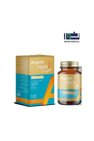 Argivit Man Bright Gold Complex – Multivitamin Support For Men – 30 Tablets