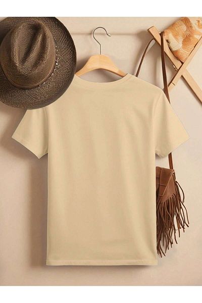 EVIus Μπλουζάκι με στάμπα με λαιμόκοψη Oversize Let's Go Girls