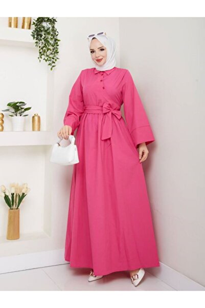 SHİROSA μακρύ φόρεμα με ασύμμετρο κλείσιμο με λεπτομέρεια φιόγκου