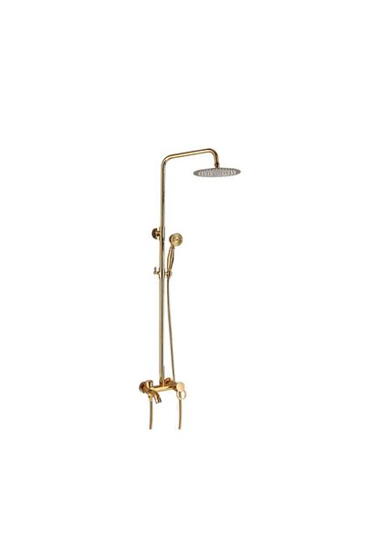Blackswan Design Shower mixer, Blackswan, Type M78 Slim, shiny gold model, size 20 cm