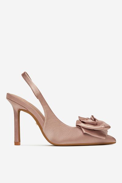 DeeZee Women's Pumps on a high heel low pink stiletto 38