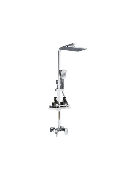 Blackswan Design Shower column, Blackswan, Type M223, chrome model, with 3 ways, SPA type hand shower and mobile spout, 116 cm