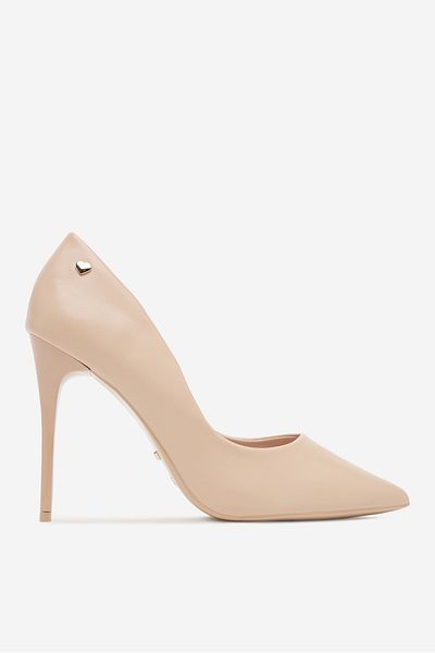 DeeZee Women's Pumps on a high heel low beige stiletto 35