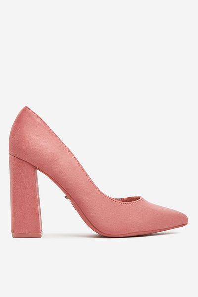 DeeZee Women's Pumps Low Pink Block Heel 41