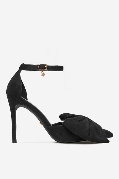 DeeZee Women's High Heel Flip Flops Low Black Heel 39