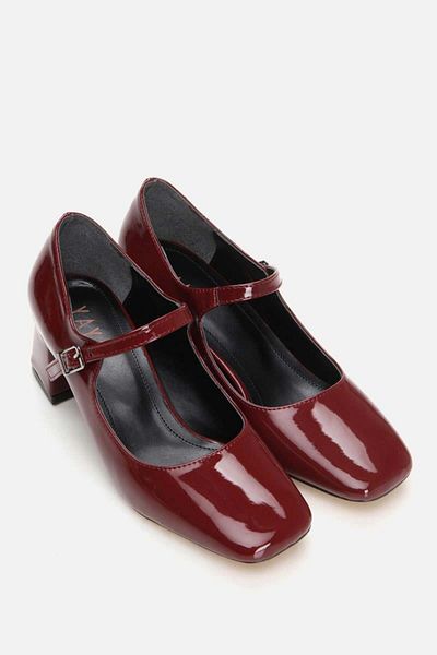 Yaya by Hotiç Pantofi clasici cu toc de damă roșu Claret 01AYY 299070 A780