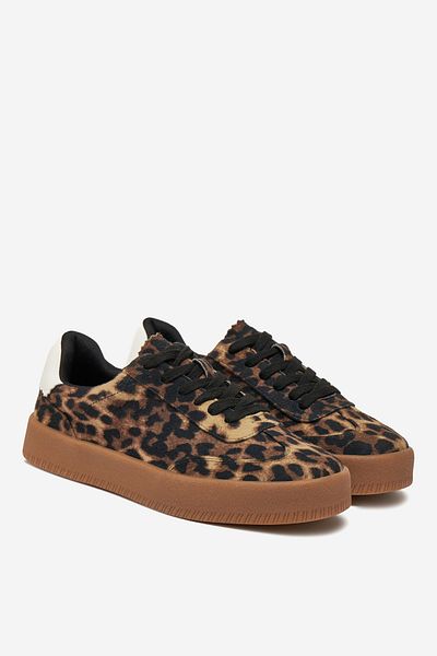 DeeZee Women's Sneakers Low Brown Flats 38