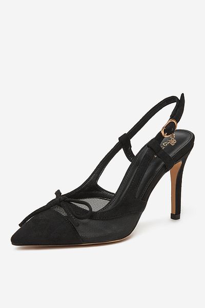 DeeZee Women's Pumps Low Black Stiletto Heel 38