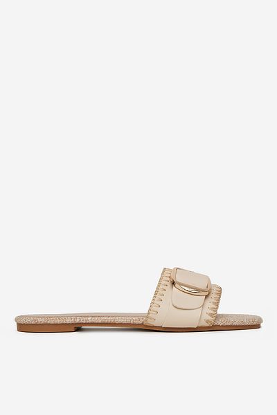 DeeZee Women's Low Flip-Flops Beige Flat 38