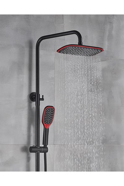 Blackswan Design Baterie dus, Blackswan, Tip M62.9, model negru/ rosu, dimensiune 36.5 cm