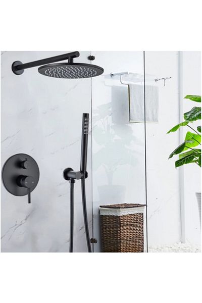 Blackswan Design Baterie dus, Blackswan, Tip M68.1, model negru mat, dimensiune 20 cm