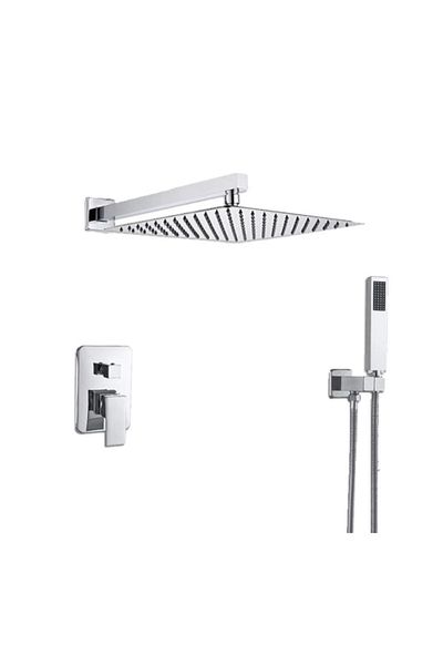Blackswan Design Set baterie dus, Blackswan, Tip M73.17, model crom lucios, dimensiune 40x40 cm