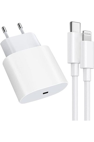OEM Încărcător rapid compatibil cu iPhone, 20W PD Tip C cu cablu USB C Lightning de 1 metru