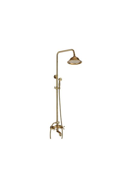 Blackswan Design Shower mixer, Blackswan, Type M27.2, shiny gold model, size 20 cm