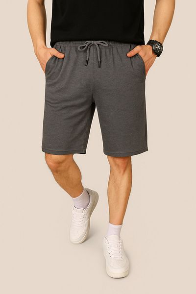 EydaMoon Men's Bermuda Regular 2 Thread Basic Summer Relaxed Cut Shorts