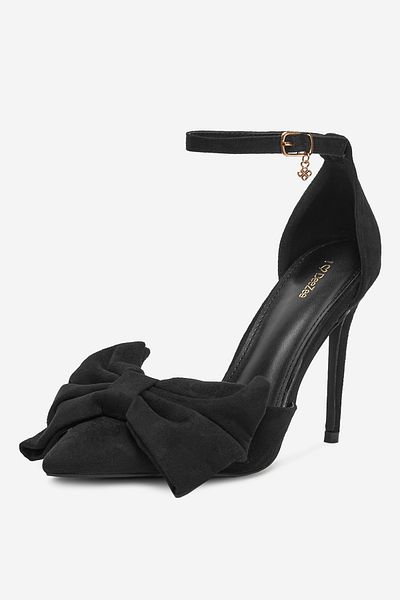 DeeZee Women's High Heel Flip Flops Low Black Heel 39