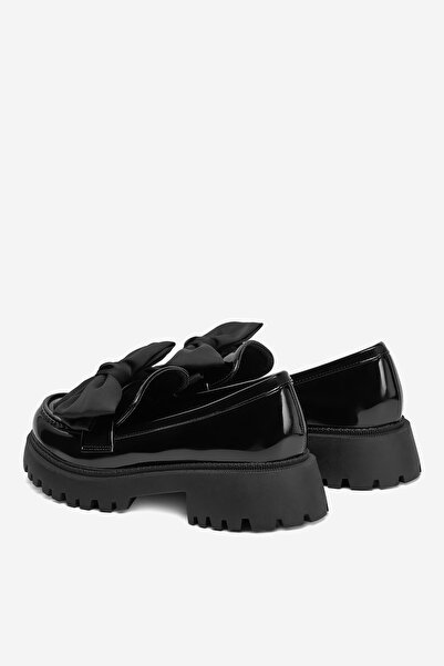 DeeZee Women's Loafers Low Black Thick Sole 37