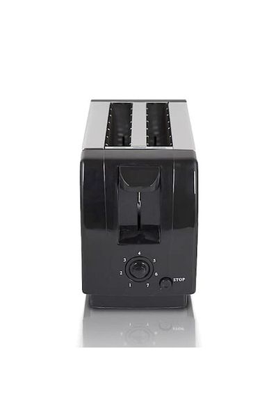 Generic محمصة 4 شرائح من الفولاذ المقاوم للصدأ، تحمير قابل للتعديل، تسخين سريع، تصميم سهل التنظيف