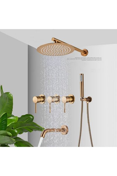 Blackswan Design Set baterie dus, Blackswan, Tip M90.3, model rose gold, dimensiune 37 cm