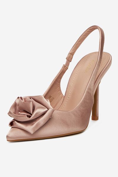 DeeZee Women's Pumps on a high heel low pink stiletto 38
