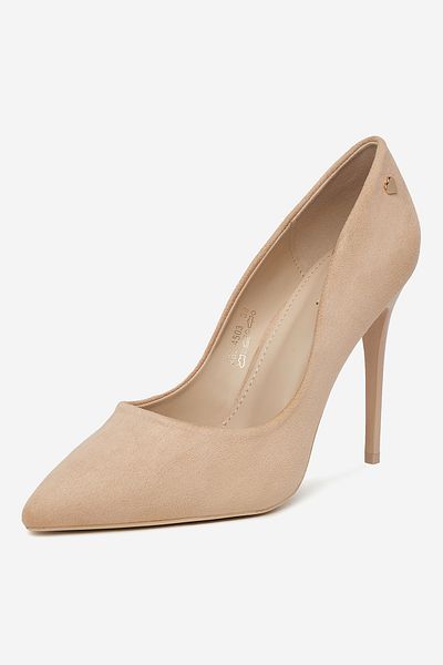 DeeZee Women's Pumps on a high heel low beige stiletto 36