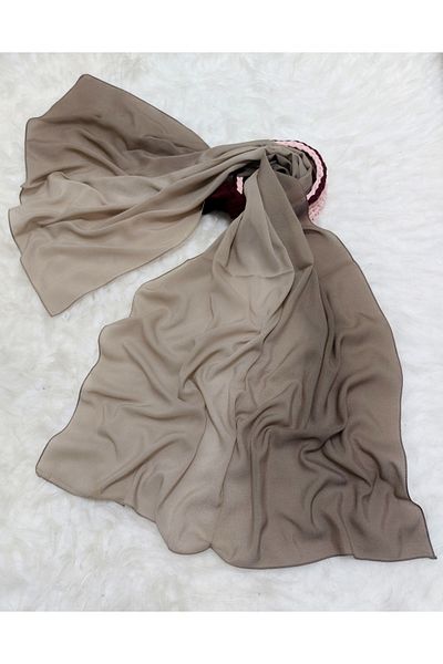 istanbul prensesleri Patterned Chiffon Shawl Gradient Model Soft - Flexible - Soft