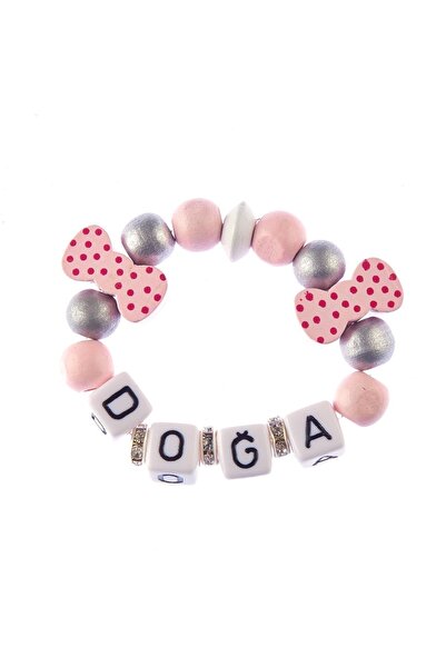 Sahi Aksesuar Sahi Aksesuar Isimli Ahşap Boncuklu Bebek/çocuk Bileklik 03