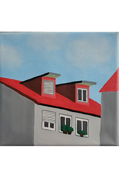 artoloji Bahar Güleç Calda - Çatı Katı - 2025 - Tuval Üzerine Akrilik Boya - ...