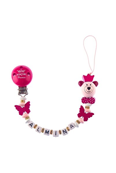 Sahi Aksesuar Isimli Emzik Zinciri - Emzik Askısı - Bebek Hediyesi