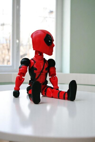 Uzman3D Marvel Deadpool All Joints Movable Figure (14 cm)