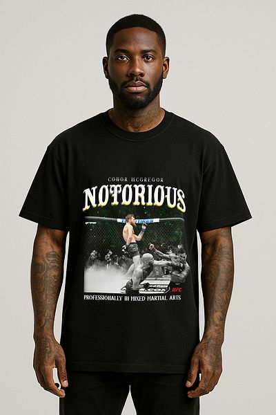 Grove Fashion Conor Mcgregor King Printed Unisex Oversize T-Shirt