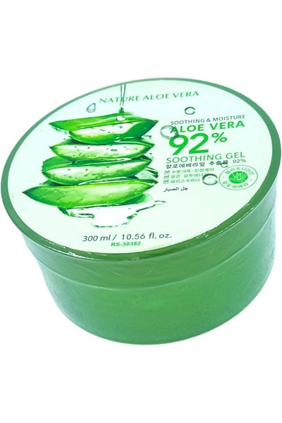 Nature Republic Aloe Vera Gel for Moisturizing and Softening the Skin, Transparent, 300 ml