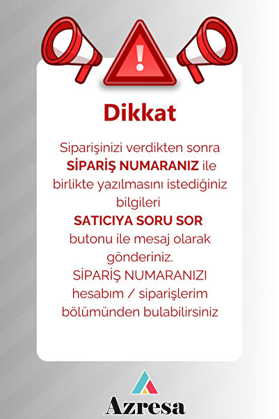 Azresa Kişiye Özel İsimli Kapı Tabelası | Alüminyum 15x5 cm | Şık Çizgili Tasarım | Kapı Numarası Dahil