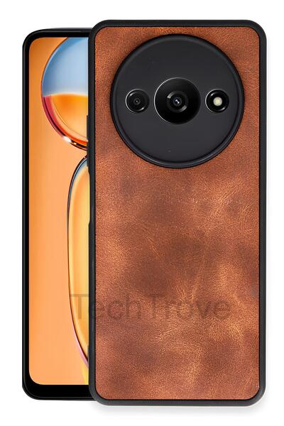 TechTrove Xiaomi Redmi A3 4G Kılıf Premium Deri Dokulu Ekstra Darbe Korumalı ...