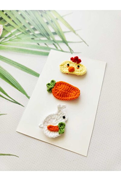 Kadın Girişimciler Atölyesi Baby Buckle Handmade Mixed 3-Piece Clip Hairless ...