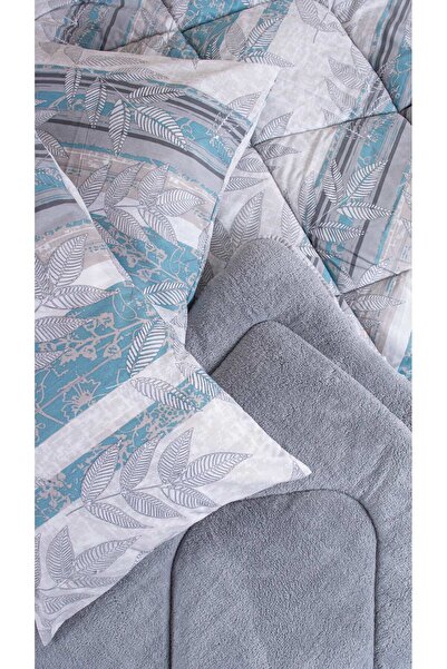YALITEKS HOME Double Cotton Sleeping Set | Welsoft Quilt + Elastic Sheet + Pillow Case