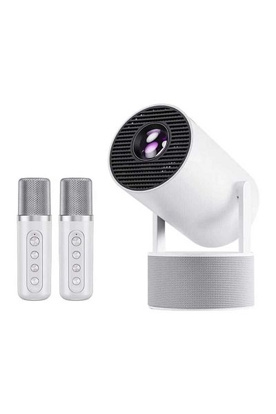 Generic HT5PRO 4K HDR 5G Home Stereo Karaoke Projector with 2 Wireless Microphones