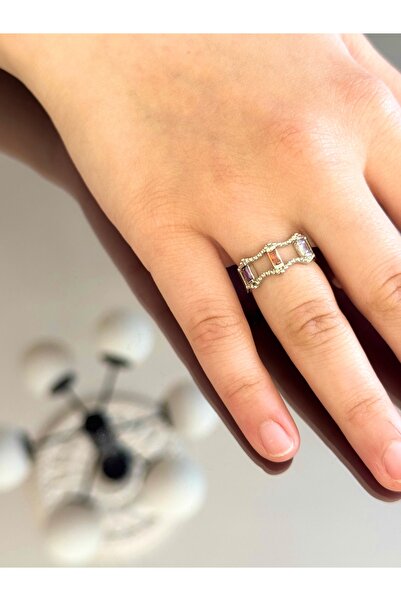 XUPING JEWELRY 18K ayarlanabilir zirkon taşlı çelik yüzük kararmaz paslanmaz