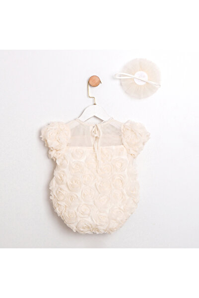 ministok Baby Girl Jumpsuit with Rosa Hair Accessories