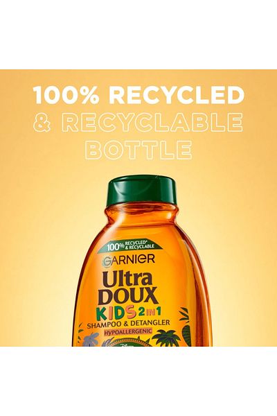 Garnier Garnier Ultra Doux 2 in 1 Shampoo and Conditioner with Apricot and Cotton Flower for Kids, 400ml