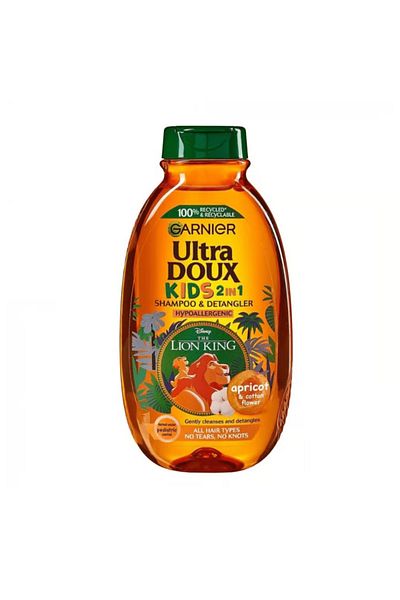 Garnier Garnier Ultra Doux 2 in 1 Shampoo and Conditioner with Apricot and Cotton Flower for Kids, 400ml