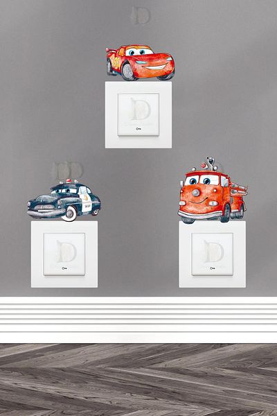 KT Decor مجموعة ملصقات مكونة من 3 قطع بألوان الباستيل للسيارات