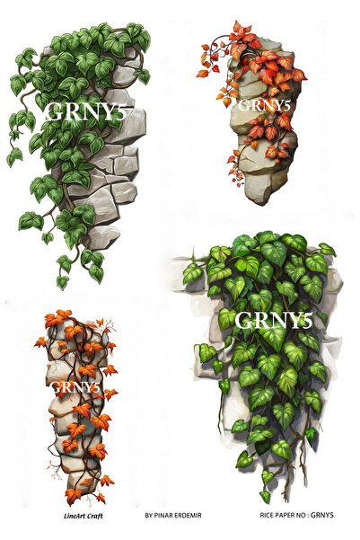 LİNEART مصباح معلق من سلسلة Greeny GRNY5، نمط أوراق الشجر مقاس 29*42 سم نحاس