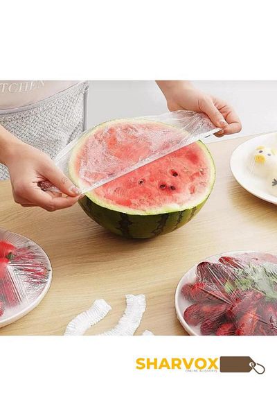 Sharvox 100 Pieces of Fresh-Keeping Pot and Plate Lids – Multi-Purpose Lid, Food Lid Practical Solutions