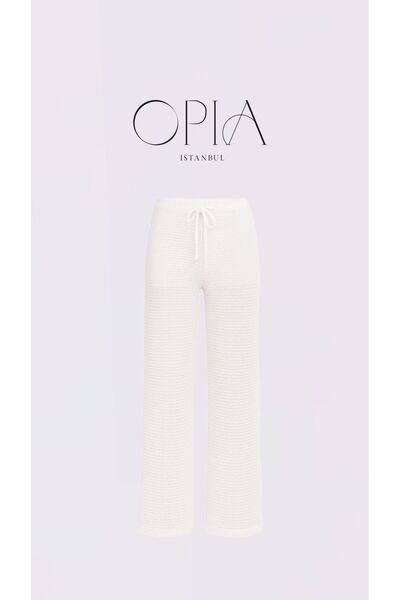 OPIA İstanbul FİORA Transparan %100 Pamuk Pantalon